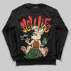 Red Sneakers DopeSkill Long Sleeve T-Shirt Slow Life Graphic Streetwear  - Black