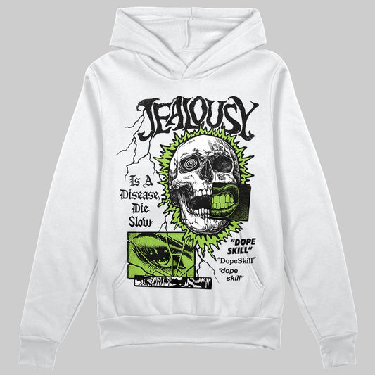 Neon Green Sneakers DopeSkill Hoodie Sweatshirt Jealousy Graphic Streetwear - White