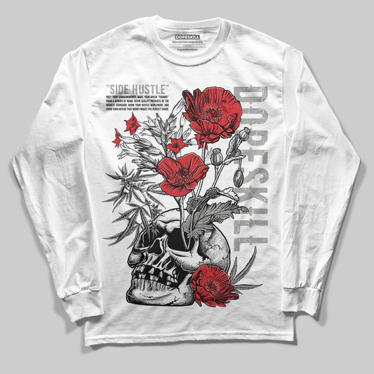 Jordan 3 Retro Pure Money DopeSkill Long Sleeve T-Shirt Side Hustle Graphic Streetwear - White