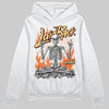 Orange, Black and White Sneakers DopeSkill Hoodie Laid Back Graphic Streetwear - White