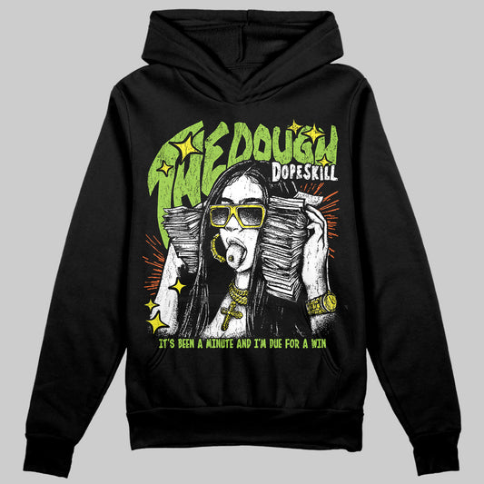 Neon Green Sneakers DopeSkill Hoodie Sweatshirt The Dough Graphic Streetwear - Black