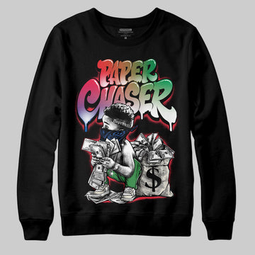 Jordan 11 Retro 285 Atlanta DopeSkill Sweatshirt Paper Chaser Boy Graphic Streetwear  - Black