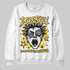 Yellow Sneakers DopeSkill Sweatshirt Root of Evil Graphic Streetwear - White