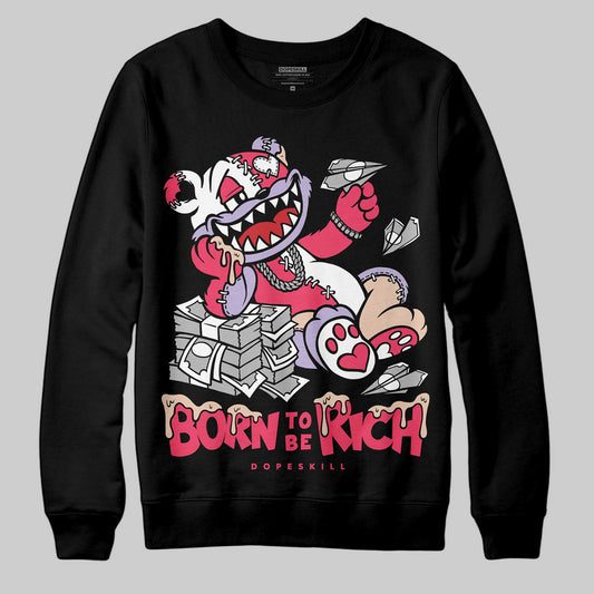 Jordan 5 Low “Peanut Butter Jelly” DopeSkill Sweatshirt Born To Be Rich Graphic Streetwear - Black