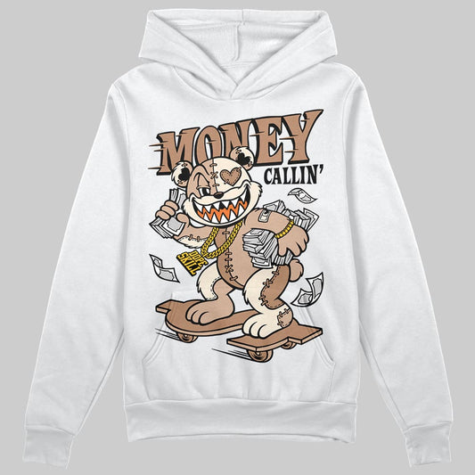 Jordan 4 Retro Cozy Girl DopeSkill Hoodie Sweatshirt Money Callin' Graphic Streetwear - White
