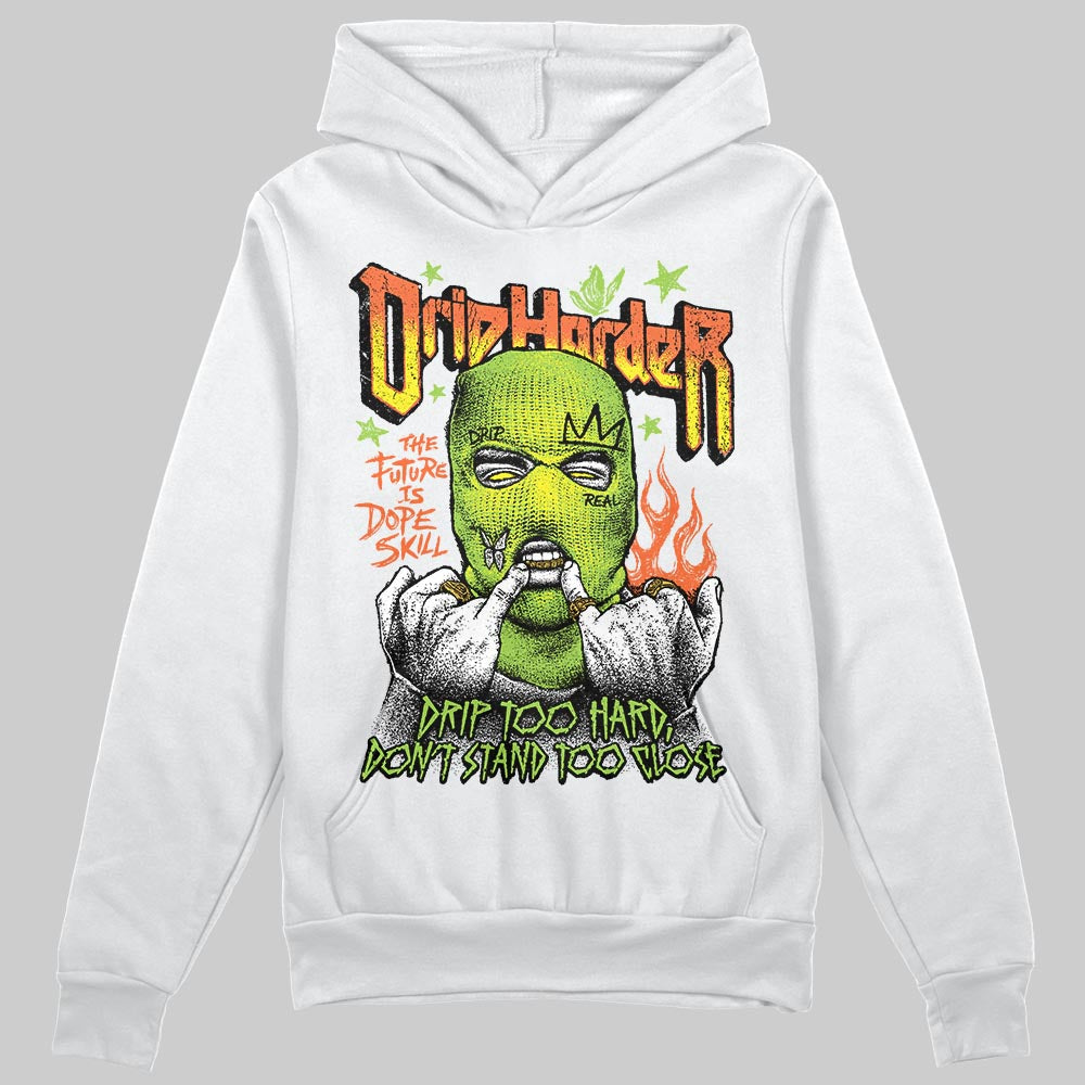 Neon Green Sneakers DopeSkill Hoodie Sweatshirt Drip Harder Graphic Streetwear - WHite