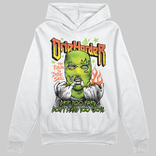 Neon Green Sneakers DopeSkill Hoodie Sweatshirt Drip Harder Graphic Streetwear - WHite