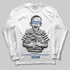 Royal Blue Sneakers DopeSkill Long Sleeve T-Shirt Scared Money Don't Make No Money Graphic Streetwear - White