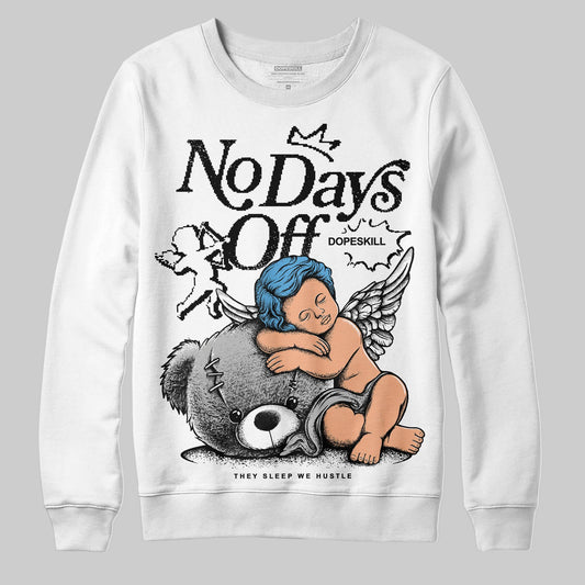 Jordan 10 OG “Steel” DopeSkill Sweatshirt New No Days Off Graphic Streetwear - White 