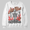Red Sneakers DopeSkill Sweatshirt Laid Back Graphic Streetwear - White