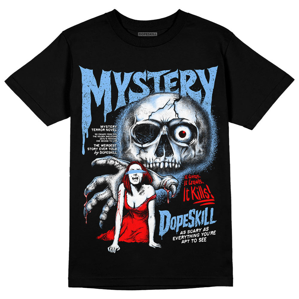 Jordan 9 Powder Blue DopeSkill T-Shirt Mystery Ghostly Grasp Graphic Streetwear - Black