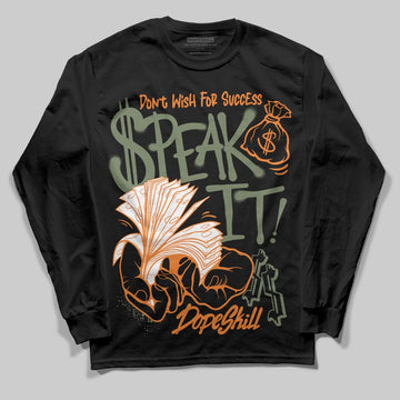 Jordan 4 Retro OG SP Undefeated (2025) DopeSkill Long Sleeve T-Shirt Speak It Graphic Streetwear - Black