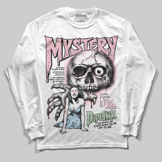Jordan 4 Retro Valentine's Day (2026) (GS) DopeSkill Long Sleeve T-Shirt Mystery Ghostly Grasp Graphic Streetwear - White