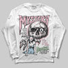 Jordan 4 Retro Valentine's Day (2026) (GS) DopeSkill Long Sleeve T-Shirt Mystery Ghostly Grasp Graphic Streetwear - White