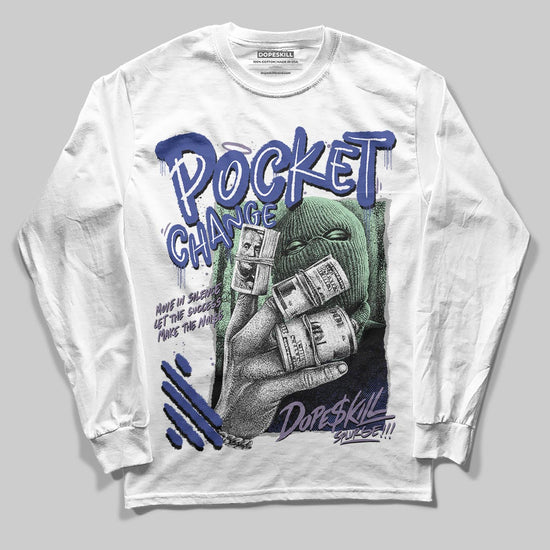 Jordan 1 Retro Low OG Zion Williamson Voodoo Alternate DopeSkill Long Sleeve T-Shirt Pocket Change Graphic Streetwear - White