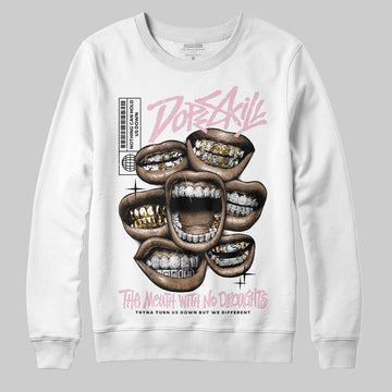 Jordan 5 OG “35th Anniversary” DopeSkill Sweatshirt The Mouth With No Droughts Graphic Streetwear - White