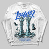 Royal Blue Sneakers DopeSkill Long Sleeve T-Shirt Loyalty Graphic Streetwear - White 
