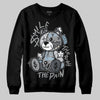 Jordan 5 Retro Wolf Grey (2026) DopeSkill Sweatshirt Smile Through The Pain Graphic Streetwear - Black