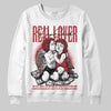 Jordan 12 Retro Flu Game (2025) DopeSkill Sweatshirt Real Lover Graphic Streetwear - White