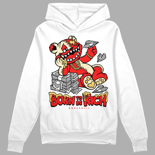 Jordan 5 "Dunk On Mars" DopeSkill Hoodie Sweatshirt Born To Be Rich Graphic Streetwear - White