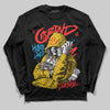 Yellow Sneakers DopeSkill Long Sleeve T-Shirt Grind Pray Graphic Streetwear - Black