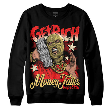 Jordan 5 "Dunk On Mars" DopeSkill Sweatshirt Get Rich Graphic Streetwear - Black