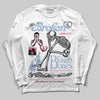 Jordan 3 GS “Cobalt Bliss” DopeSkill Long Sleeve T-Shirt Broken Bones Graphic Streetwear - White