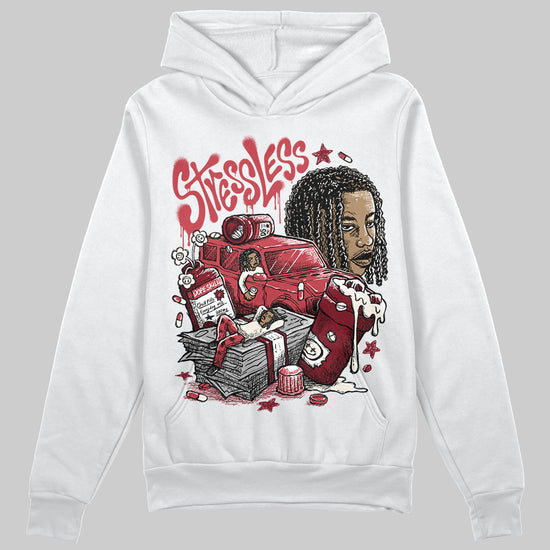 Jordan 4 “Sierra Red" DopeSkill Hoodie Sweatshirt Stressless Graphic Streetwear - White