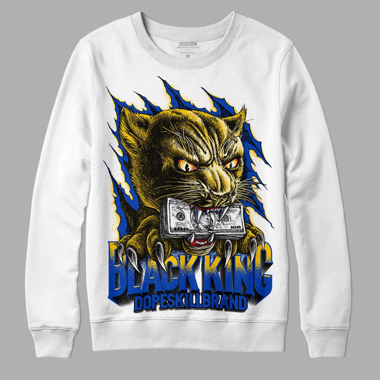 Jordan 14 “Laney” DopeSkill Sweatshirt Black King Graphic Streetwear - White