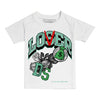 Jordan 1 High OG Green Glow DopeSkill Toddler Kids T-shirt Loser Lover Graphic Streetwear - White