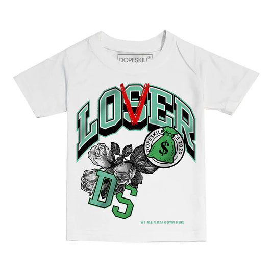 Jordan 1 High OG Green Glow DopeSkill Toddler Kids T-shirt Loser Lover Graphic Streetwear - White