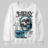 Jordan 11 Retro Gamma Blue (2025) DopeSkill Sweatshirt Jealousy Graphic Streetwear - White