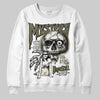 Jordan 3 “Medium Olive” aka “Family Affair” DopeSkill Sweatshirt Mystery Ghostly Grasp Graphic Streetwear - White
