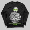 Neon Green Sneakers DopeSkill Long Sleeve T-Shirt Scared Money Don't Make No Money Graphic Streetwear - Black