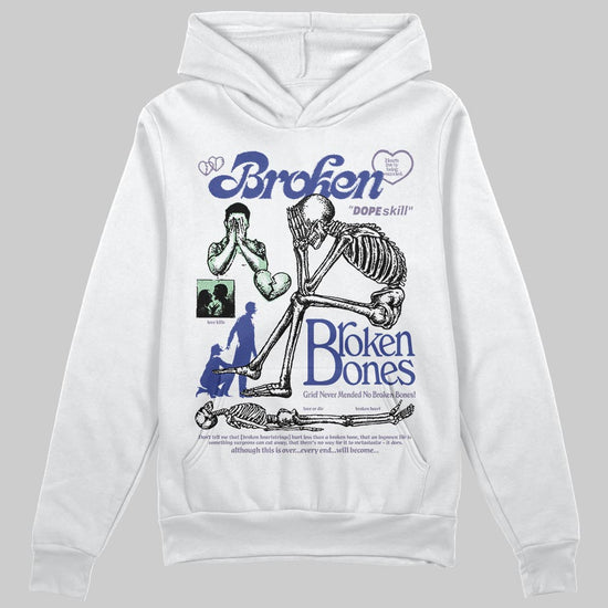 Jordan 1 Retro Low OG Zion Williamson Voodoo Alternate DopeSkill Hoodie Sweatshirt Broken Bones Graphic Streetwear - White