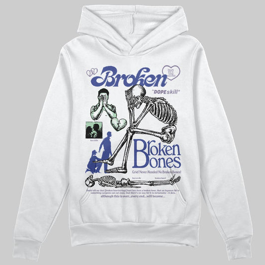 Jordan 1 Retro Low OG Zion Williamson Voodoo Alternate DopeSkill Hoodie Sweatshirt Broken Bones Graphic Streetwear - White