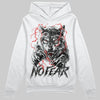 Jordan 12 Black Wolf Grey DopeSkill Hoodie Sweatshirt No Fear Graphic Streetwear - White