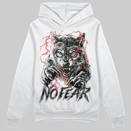 Jordan 12 Black Wolf Grey DopeSkill Hoodie Sweatshirt No Fear Graphic Streetwear - White