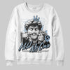 Jordan 40 “Blue Suede” DopeSkill Sweatshirt In My Way Graphic Streetwear - White
