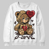 Jordan 5 “Earth/Metallic Gold” DopeSkill Sweatshirt Broken Bear Graphic Streetwear - White