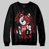 Jordan 1 Retro High OG Black Toe Reimagined DopeSkill Sweatshirt Smile Through The Pain Graphic Streetwear - Black