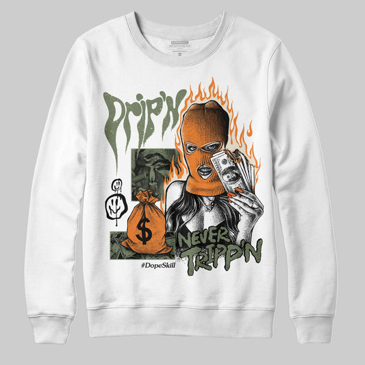 Jordan 4 Retro OG SP Undefeated (2025) DopeSkill Sweatshirt Drip'n Never Tripp'n Graphic Streetwear - White