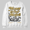 Jordan 12 "Phantom" DopeSkill Sweatshirt Money Is Our Motive Typo Graphic Streetwear - White