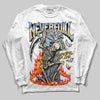 Jordan 13 “Blue Grey” DopeSkill Long Sleeve T-Shirt NeverFull Graphic Streetwear - White