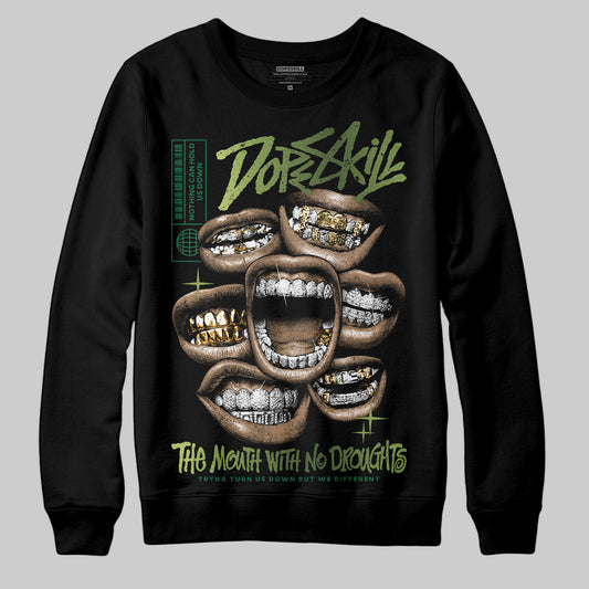 Foamposite Pro 'Pine Green' DopeSkill Sweatshirt The Mouth With No Droughts Graphic Streetwear - Black