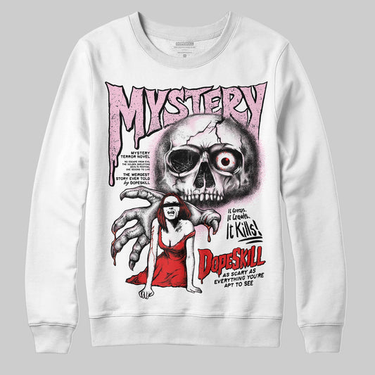 Awake NY x Air Jordan 5 Arctic Pink DopeSkill Sweatshirt Mystery Ghostly Grasp Graphic Streetwear - White 