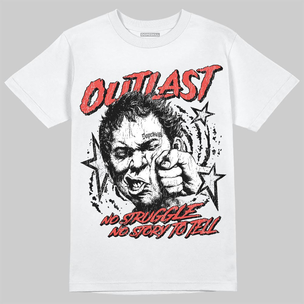 Black and White Sneakers DopeSkill T-Shirt Outlast Graphic Streetwear - White 