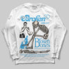 Jordan 1 High OG “UNC” Reimagined DopeSkill Long Sleeve T-Shirt Broken Bones Graphic Streetwear - White