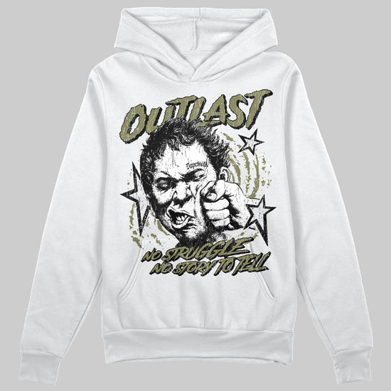 Olive Sneakers DopeSkill Hoodie Outlast Graphic Streetwear - White