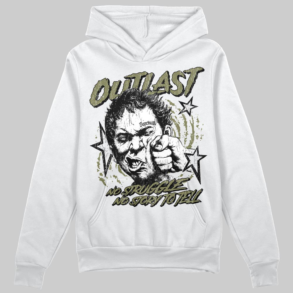 Olive Sneakers DopeSkill Hoodie Outlast Graphic Streetwear - White